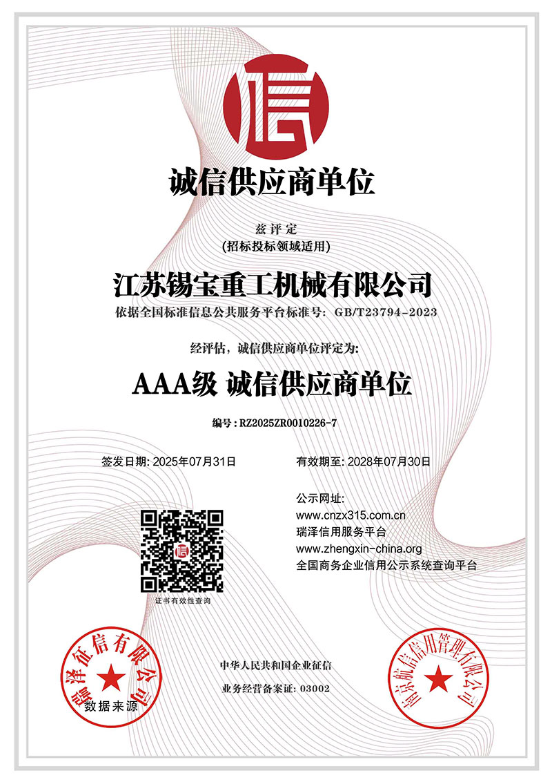 AAA級誠信供應商單位